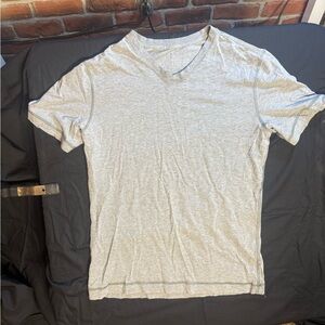 lululemon athletica Light Gray V-Neck Tee